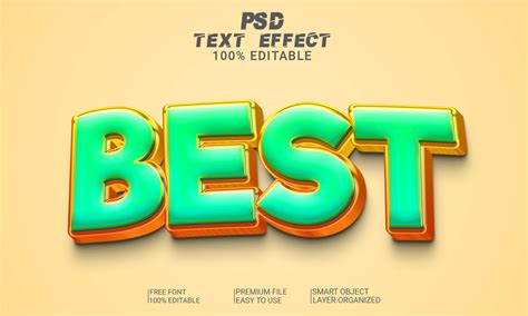 Best 3d Text Effect Editable Psd File Graphic By Imamul0 · Creative Fabrica