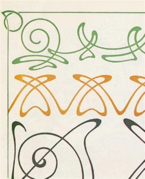 Art Nouveau Colour Stenciltracy Stewart Stewart Pillarinosart