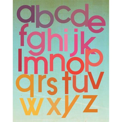 Mod Berry Alphabet Poster By Rebecca Peragine Of Children Inspire