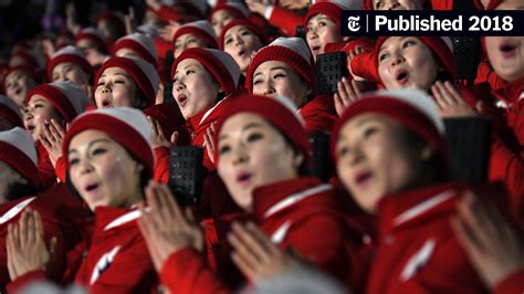 The North Korean Cheer Squad Is Playing A Different Olympic Game The New York Times