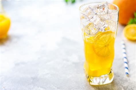 Premium Photo Orange Juice Drink Or Lemonade