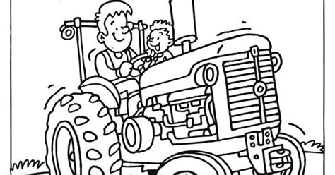 Kleurplaat Tractor Verjaardag Kleurplaat Trekker Kleurplaten.nl