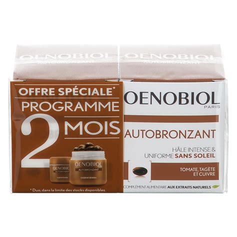 Oenobiol Autobronzant 2x30 Pcs Shop Pharmaciefr