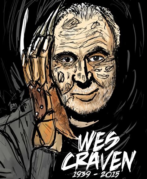 Wes Craven Tribute Horror Horror Art Scary Movies