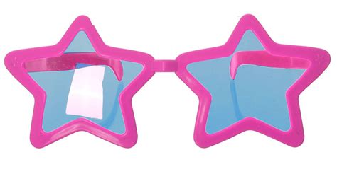 Novelty Hot Pink Star Sunglasses Jumbo Glasses Costume Accessory