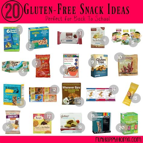 Gluten Free Snacks For Kids 20 Back To School Snack Ideas Gluten