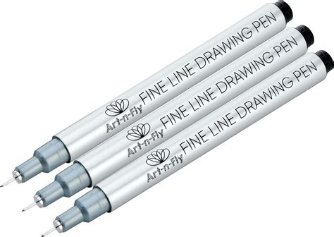 Ultra Fine Tip 003 Black Inking Pens Three Pack With Archival Ink Pen