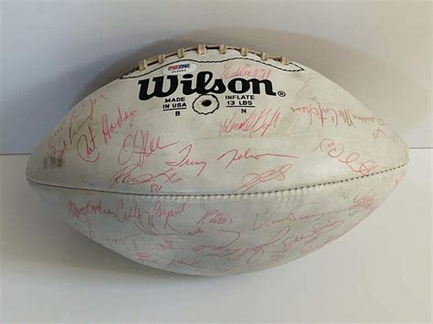 1979 Los Angeles Rams Team Signed Autograph Official Wilson Football