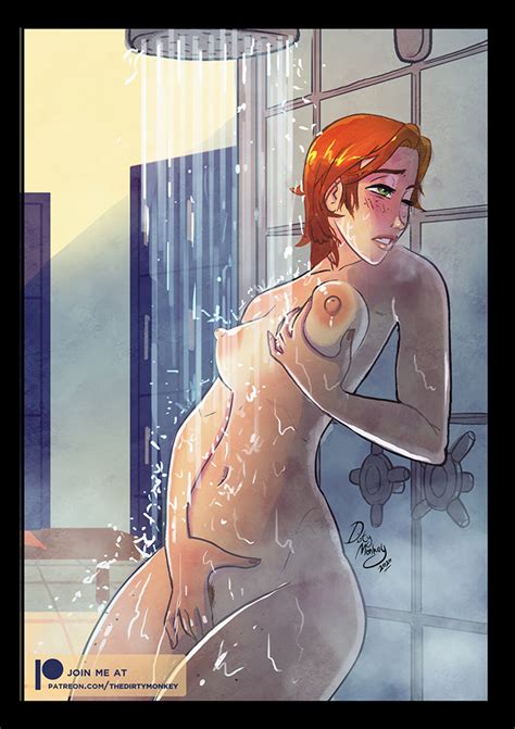 Gwen Shower By Thedirtymonkey Hentai Foundry