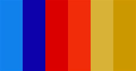 Blue Red And Gold Color Scheme Blue