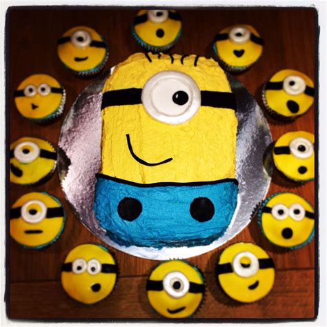 Masterpiece Finished Despicable Me Cakes Went Down A Treat