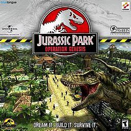 Operation genesis is an enjoyable game that should appeal to dinosaur buffs and park simulation fans alike, thanks to its attractive graphics engine and unique features. Jurassic Park: Operation Genesis - Wikipedia