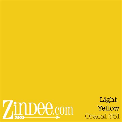 Oracal 651 Light Yellow