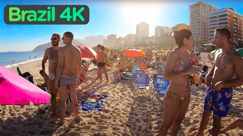 Rio De Janeiro Brazil — Ipanema Beach Walking Tour In Rio Narrated 【4k】☀️🇧🇷 Youtube