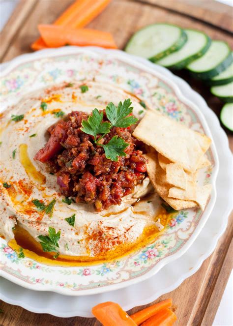 Hummus And Spicy Turkish Ezme Salad Neighborfood