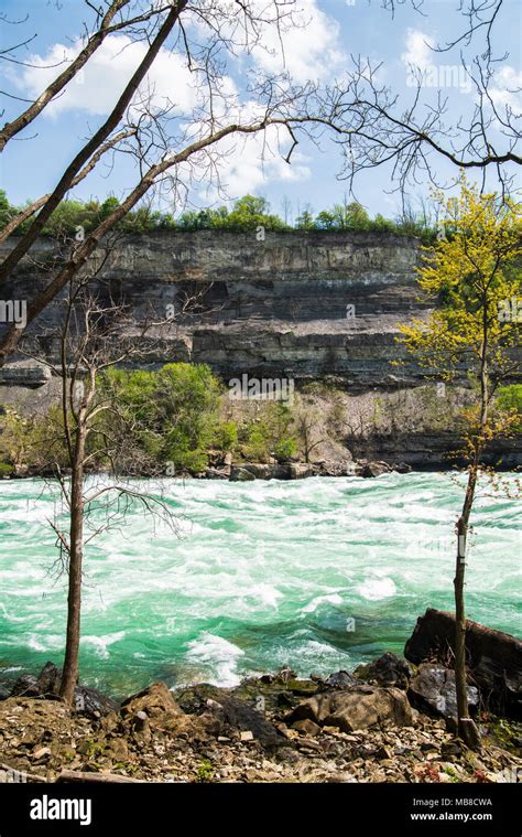 Niagara Falls River White Water Rapids Stock Photo Alamy