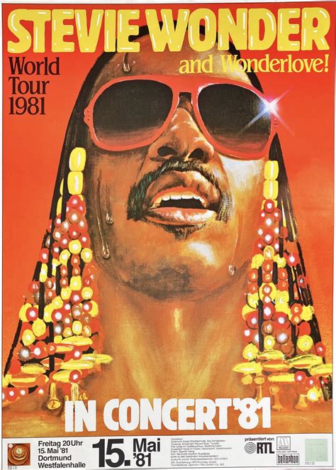 Stevie Wonder Concert Poster 1551981 Dortmund Westfalenhalle ⋆ Popdom