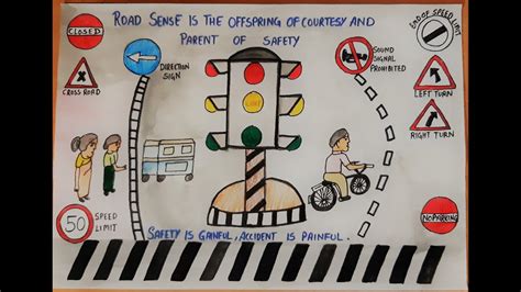 Road Safety Drawing Slogans To Start With A Road Safety Campaign It Is Very Important To Have