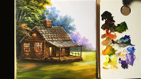 Painting The Basic House In Acrylics Painting Art Painting Art