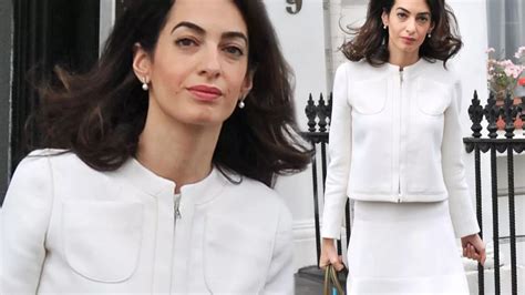 Amal Clooney Looks All White As She Attends Prime Ministers Question