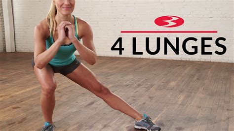 Four Lunges To Tone Your Legs Youtube