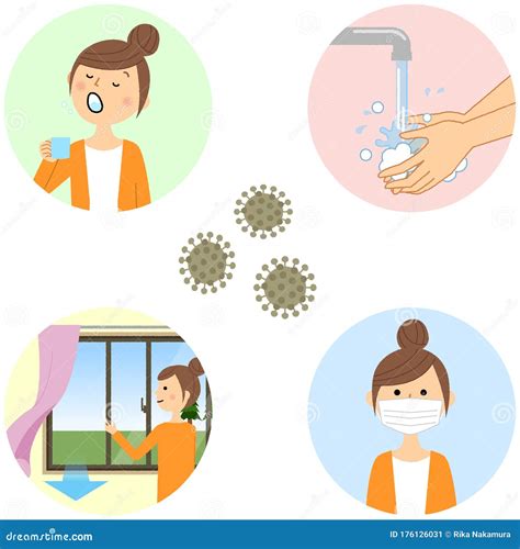 Infectious Disease Prevention Measures Stock Vector Illustration Of