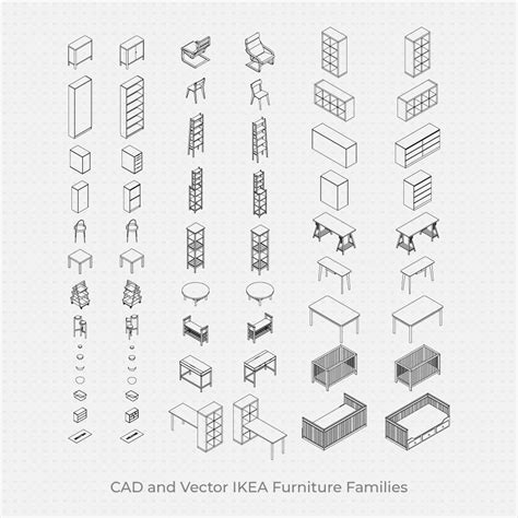 Cad Blocks And Vector Ikea Best 30 Products 180 Figures Download