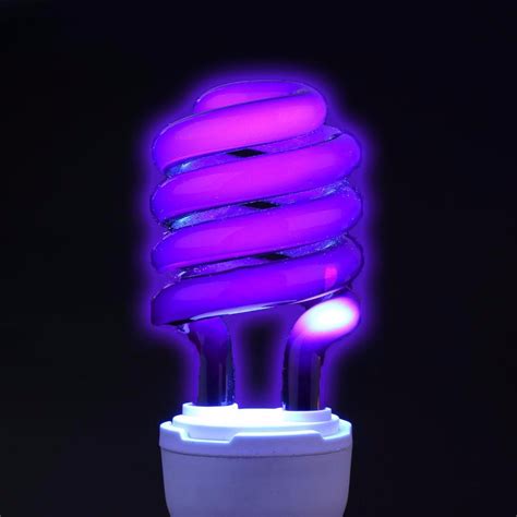 E27 220v Uv Light Bulb Ultraviolet Lamp Fluorescent Black Spiral Violet