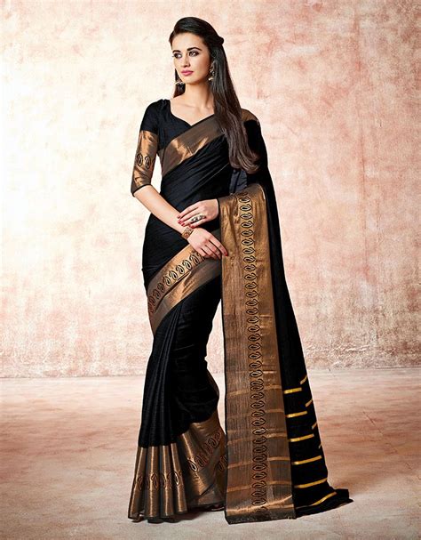 Maybe you would like to learn more about one of these? Maarit Smoky Black Cotton Saree