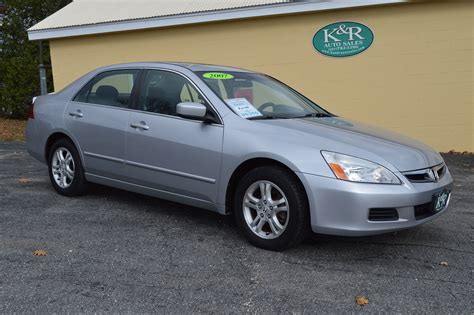 We do accept trades and can help with financing. 2007 Honda Accord 2.4 EX #KandRAutoSales #Auburn #Maine # ...