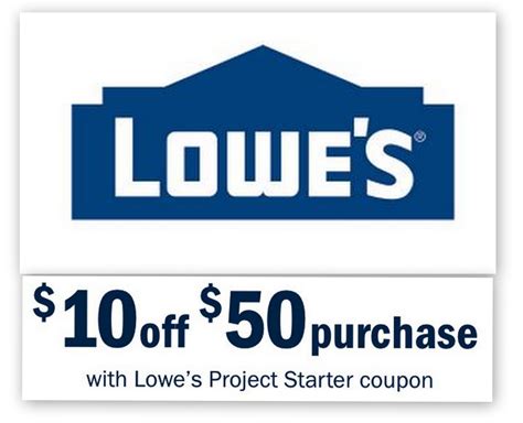 Lowes 10 Off 50 Entire Purchase Printable Coupon Common Sense