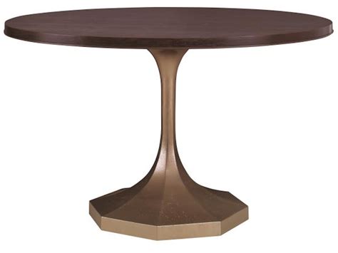Century Furniture Dining Room Molly Gold Pedestal 54 Round Dining Table