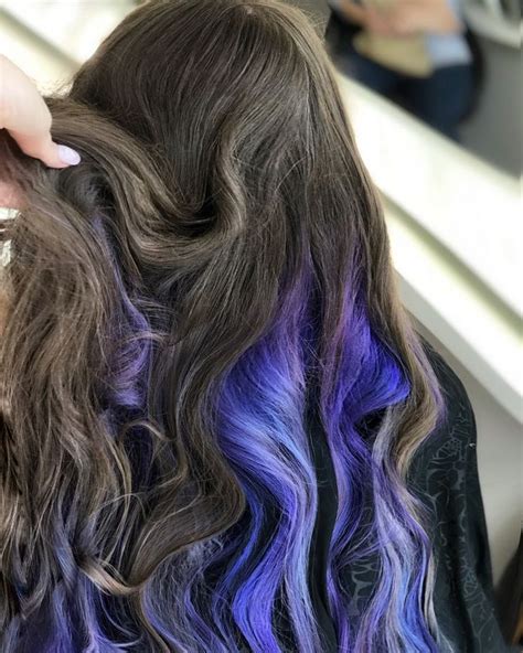 Bunte Haare Trend Underlights Braune Haare Rainbow Hair Rainbow Hair