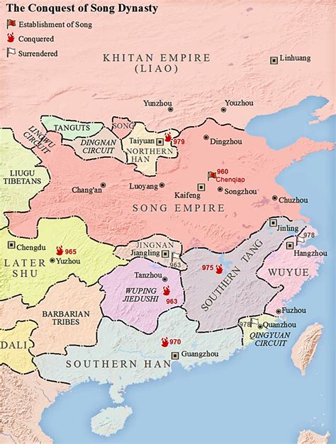 Ancient China Dynasty Map