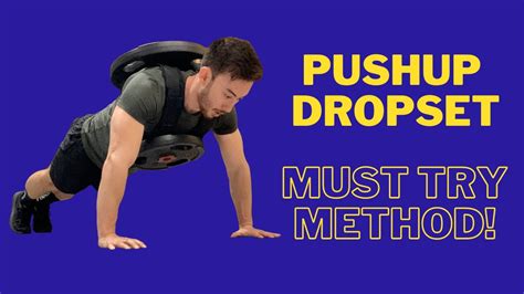 The Best Weighted Push Up Drop Sets Must Try Youtube