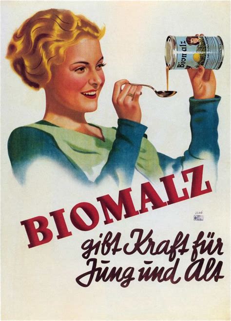 Biomalz Vintage German Poster Advertising Vintage Advertisements