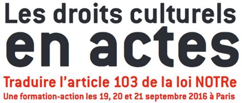 Réseau Culture 21 Formation Action Les Droits Culturels En Actes