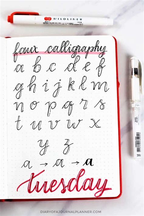 Bullet Journal Fonts Fonts For Bullet Journal You Need To Try