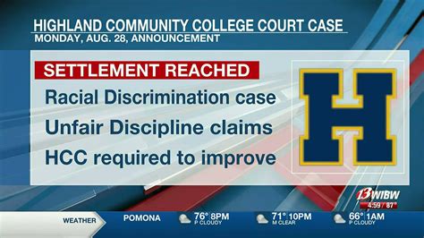 Racial Discrimination Case Against Highland Community College Reaches