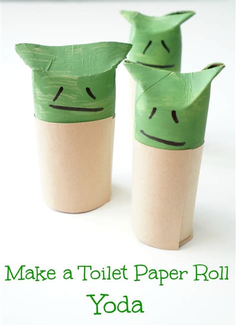 Make A Toilet Paper Roll Yoda