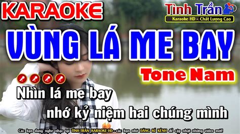 Vùng Lá Me Bay Karaoke Nhạc Sống Tone Nam Liên Khúc Karaoke Bolero