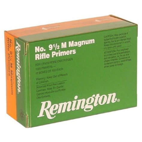 Remington 9 12 M Large Rifle Magnum Primers 1000 Count Reloading