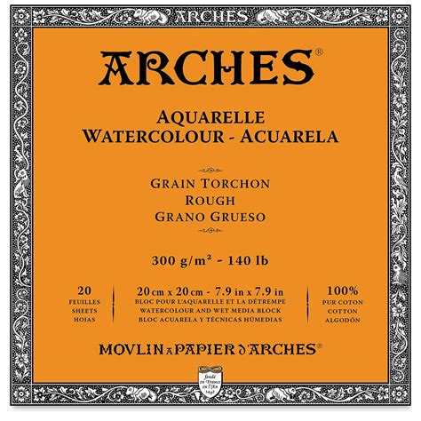 Arches Watercolor Block 79x 79 Rough 140 Lb 20 Sheets Michaels