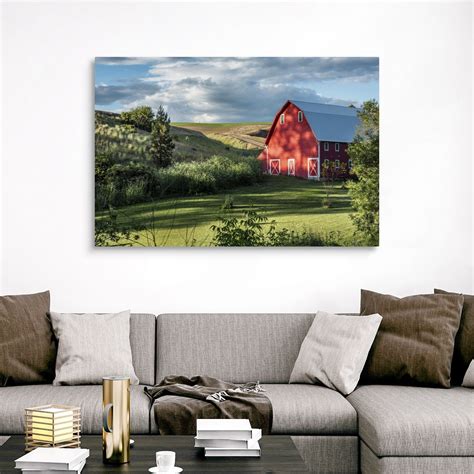 The red barn will remain open until sunday, november 22nd. Beautiful red barn and garden in the Canvas Wall Art Print ...