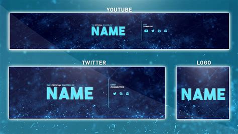 Free YouTube Banner Template | Photoshop (Banner + Logo 