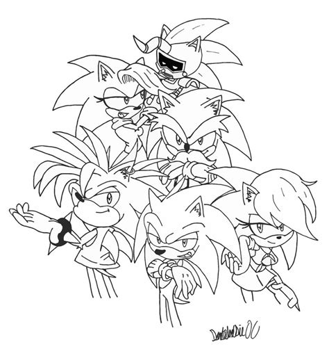 Manic Sonic Underground Coloring Pages Coloring Pages