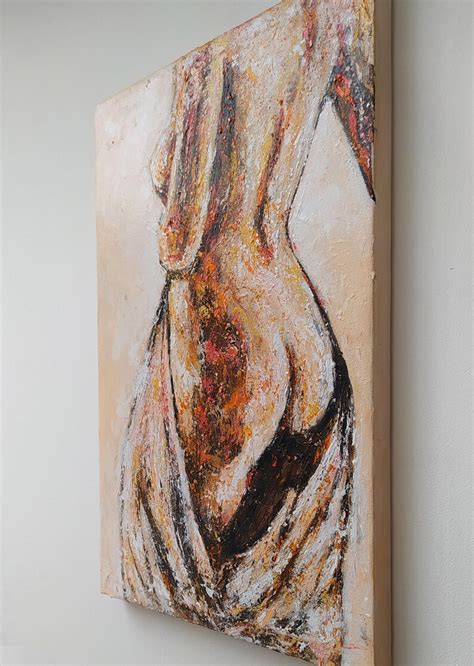 Naked Woman Painting Nude Woman Painting Nudeart Woman Etsy