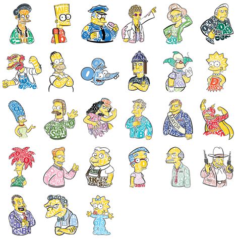 The Simpsons Alphabet Book On Behance
