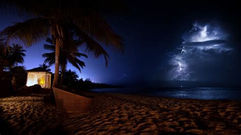 Thunderstorm At The Beach Landscape Landscape Wallpaper Sky Photography
