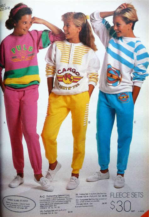 80s Sears Ad For Bright Sweat Suits 80s And 90s Fashion Early 90s